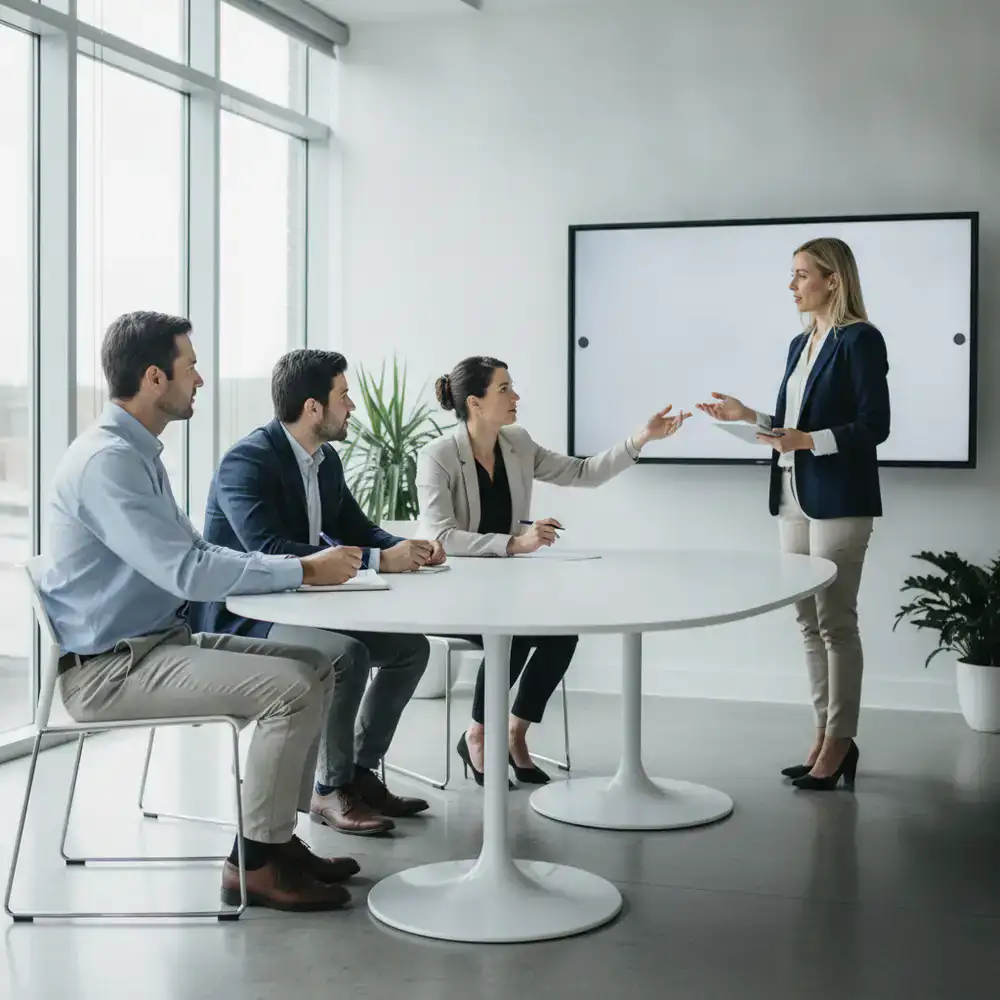 Professionnels en formation d'anglais